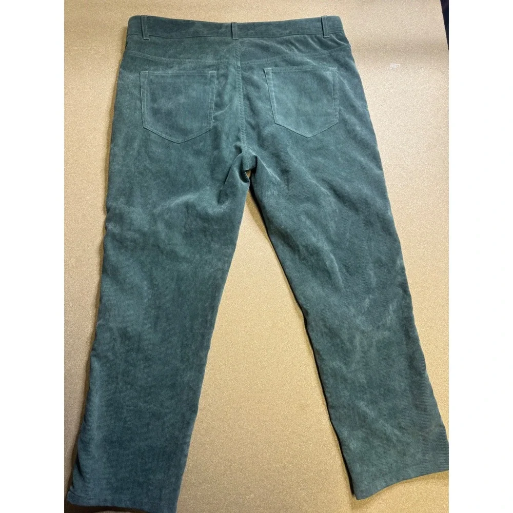 Peter Millar Crown Sport Mens‎ 36x30 Corduroy Pants Dark Green 5-Pocket Trousers
